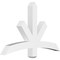 Ekena Millwork Alberta Architectural Grade PVC Gable Bracket, 48"W x 30"H x 4"D x 4"F, 15/12 Pitch GBP048X30X0404ALB00 - alternate 1